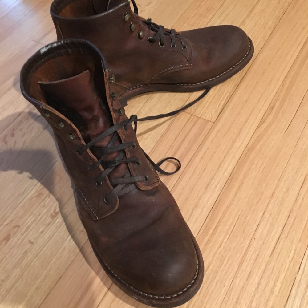 Red Wing Shoes Brown Leather Boots